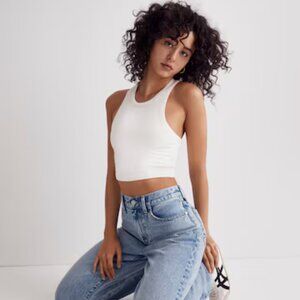 SOLD - Madewell MWL Variegated Rib Crop Tank